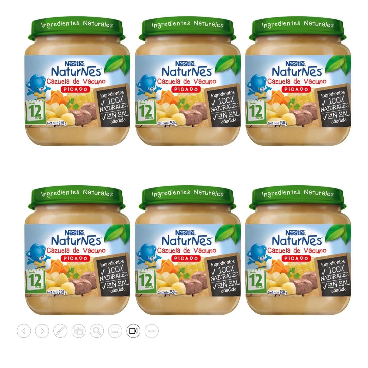 NATURNES - Picado Nestlé® Naturnes® Cazuela De Vacuno 250g Pack X6