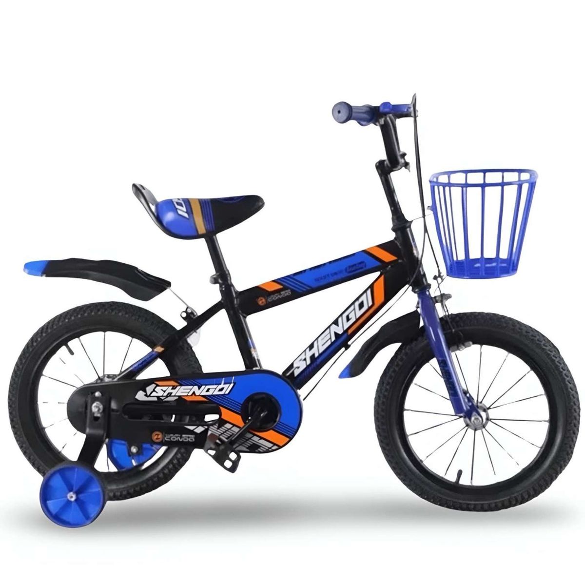 GENERICO - Bicicleta Aro 14 con Rueditas Ideal para el Aprendizaje Infantil Azul