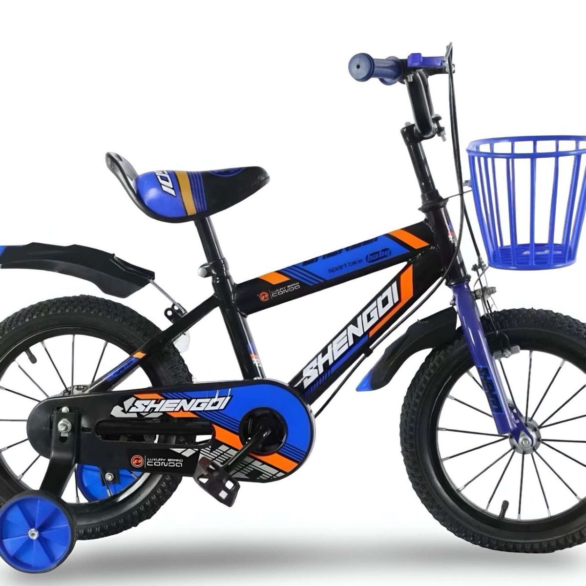GENERICO - Bicicleta Aro 14 con Rueditas Ideal para el Aprendizaje Infantil Azul