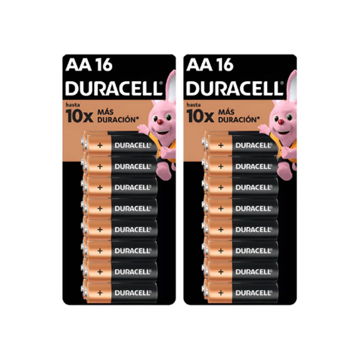 DURACELL - Pack 32 Pilas Duracell AA 2 x 16 pilas batería doble A