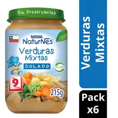 NATURNES - Colado Nestlé® Naturnes® Verduras Mixtas 215g Pack X6