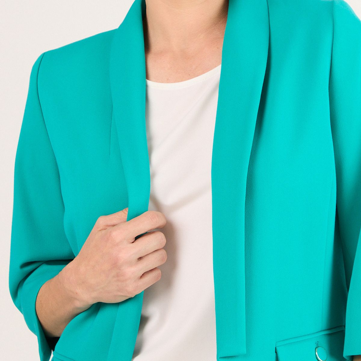 MA GRIFFE - Blazer Mujer Verde Magriffe