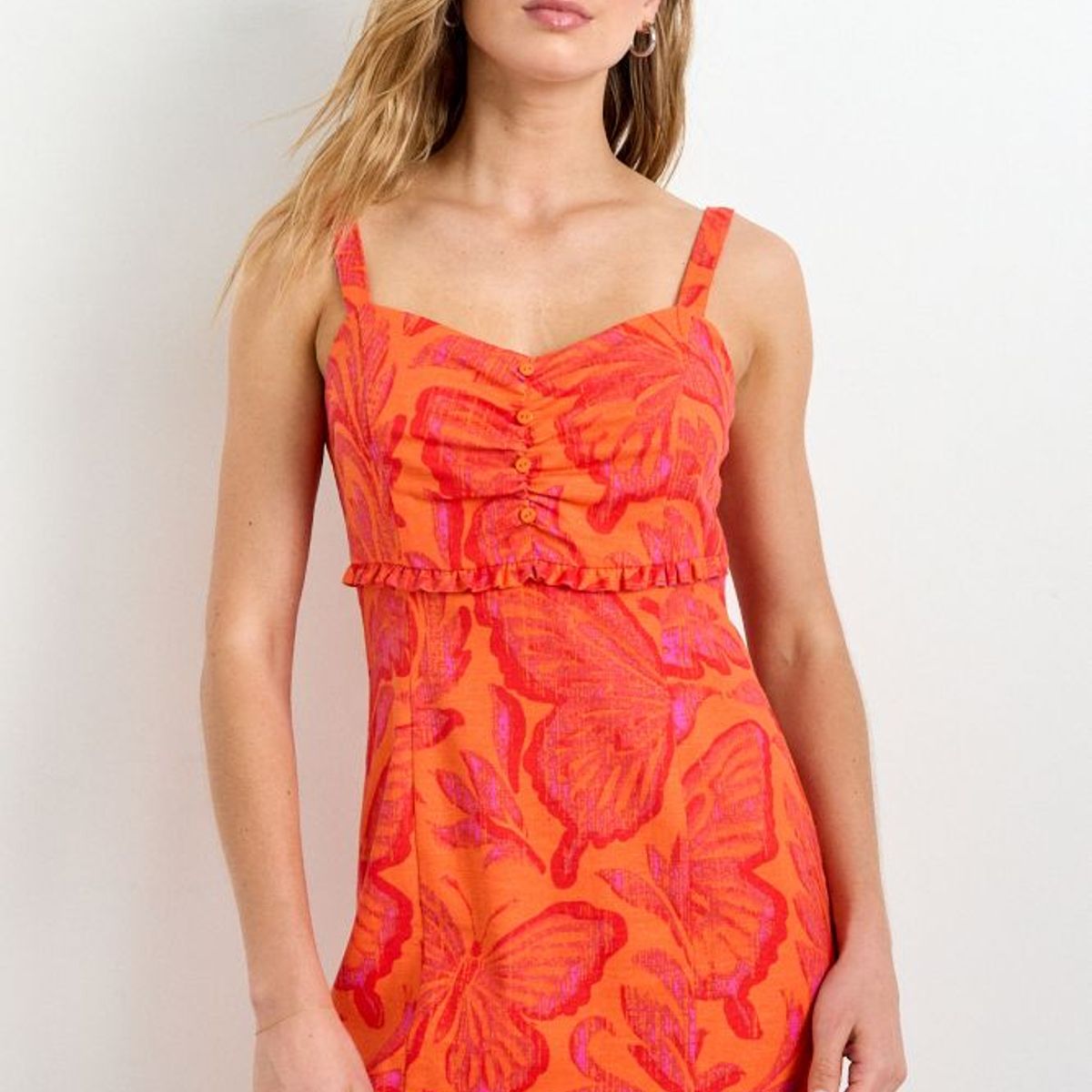 IO - Vestido Fantasia Mujer Naranjo Io