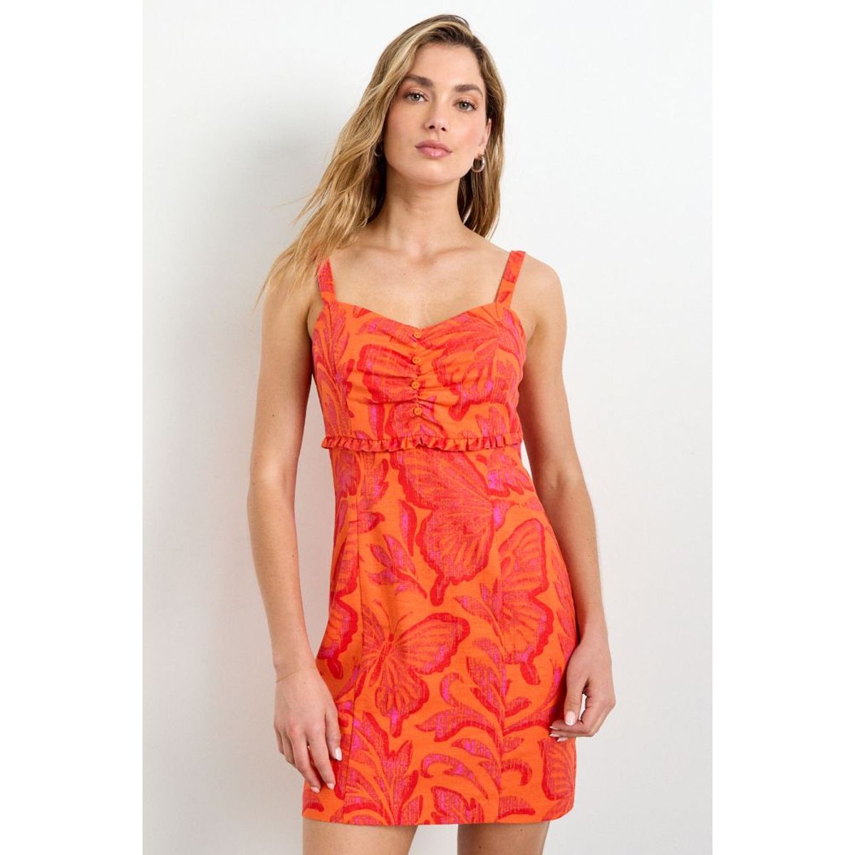 IO - Vestido Fantasia Mujer Naranjo Io