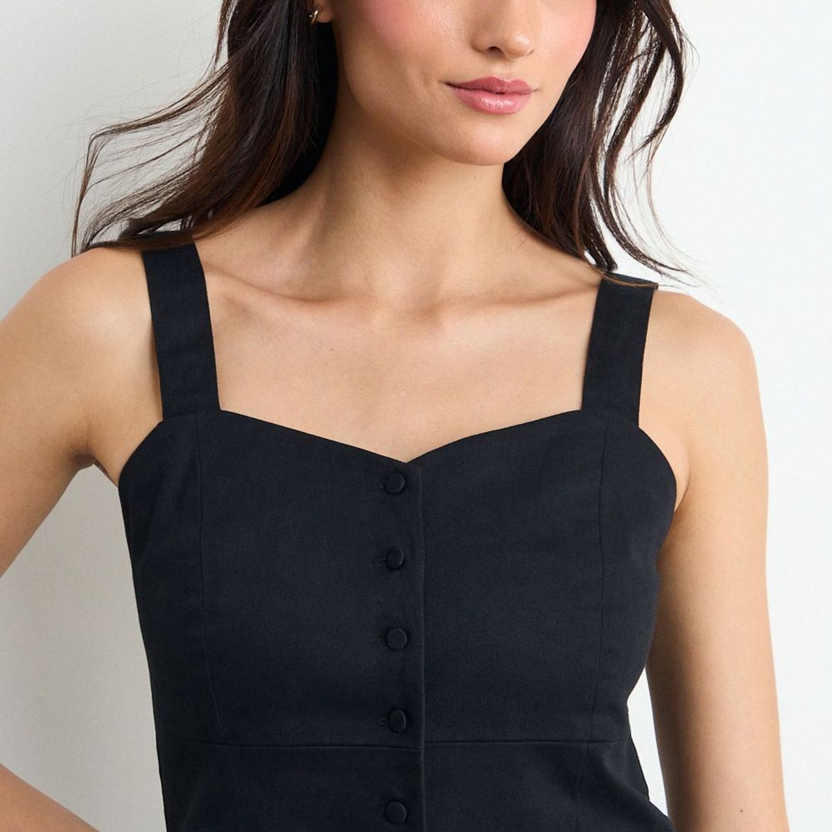 IO - Blusa Lisa Mujer Negro Io