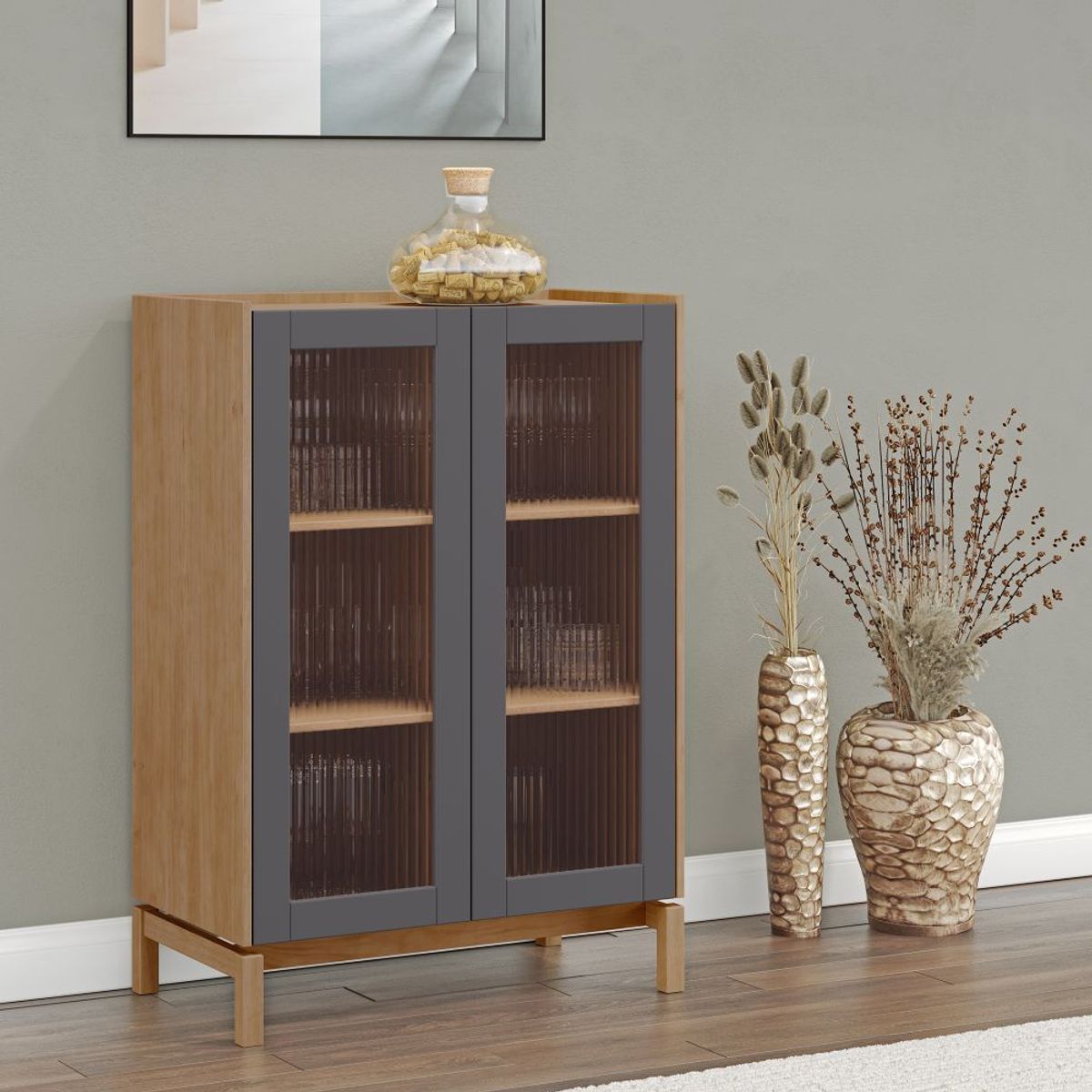 ROCA - Bar Barcelona 2 puertas- Verde- roble