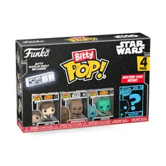 FUNKO - Bitty POP Star Wars Han Solo paquete de 4 unidades con Chewbacca y más