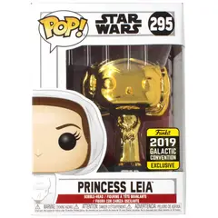 FUNKO - Figura de acción POP Princesa Leia Gold de Star Wars 295