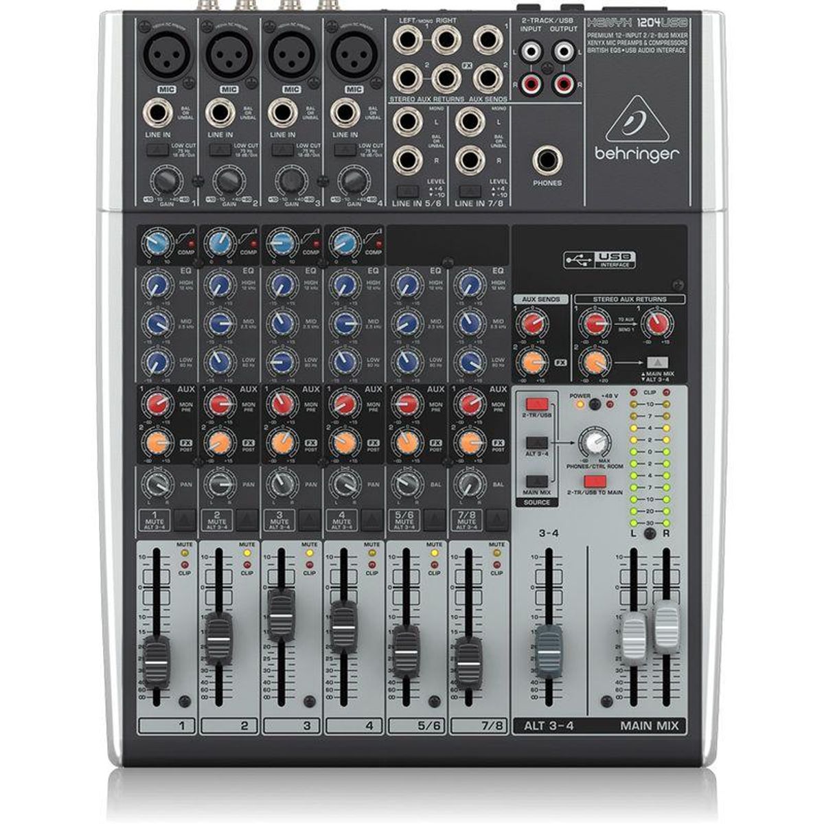 BEHRINGER - Mixer Análogo Behringer XENYX 1204USB