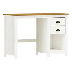 ROCA - Escritorio Posadas 2 cajones Blanco- roble