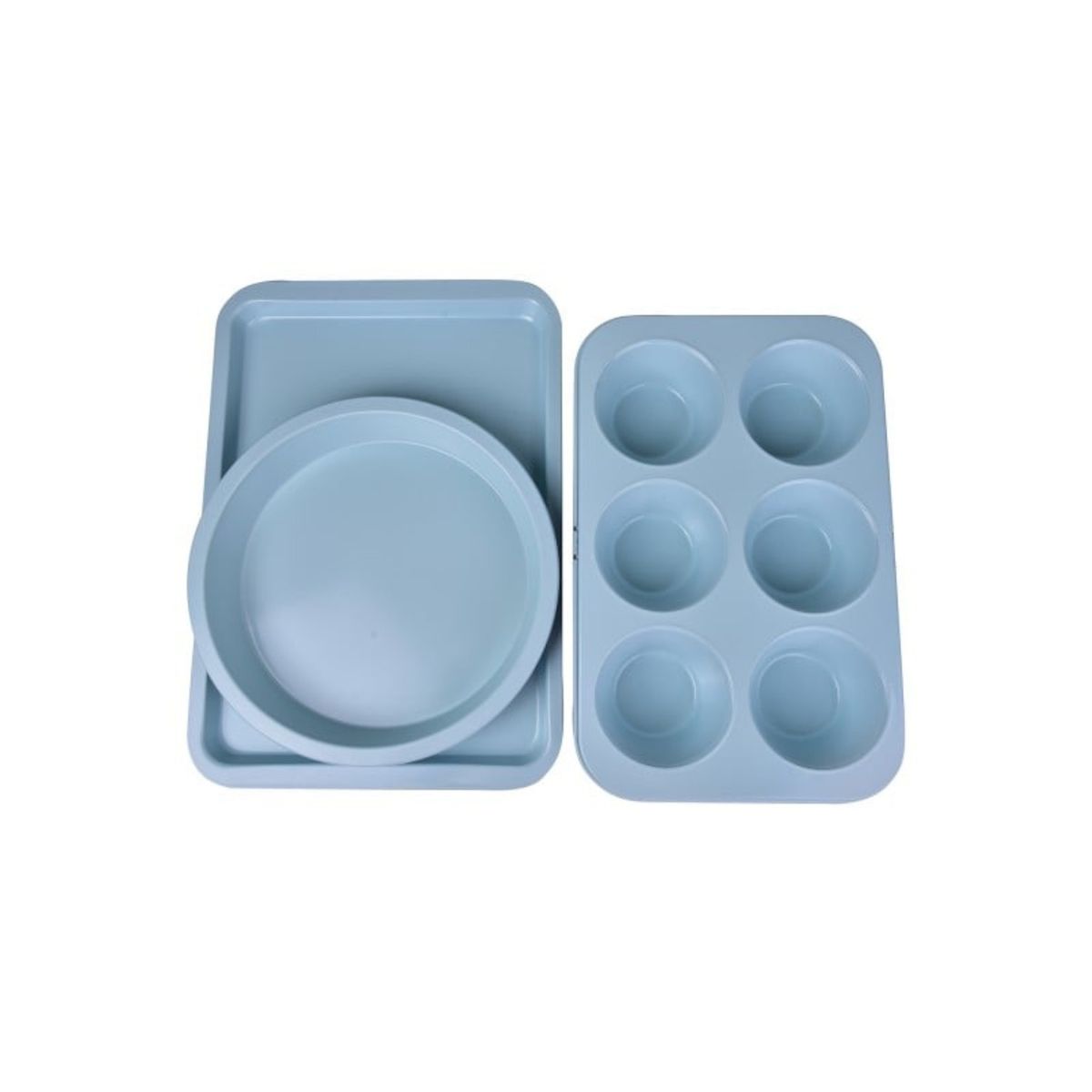 ROICHEN - Set Repostería 3 pzs Celeste Acero Magnolia Roichen