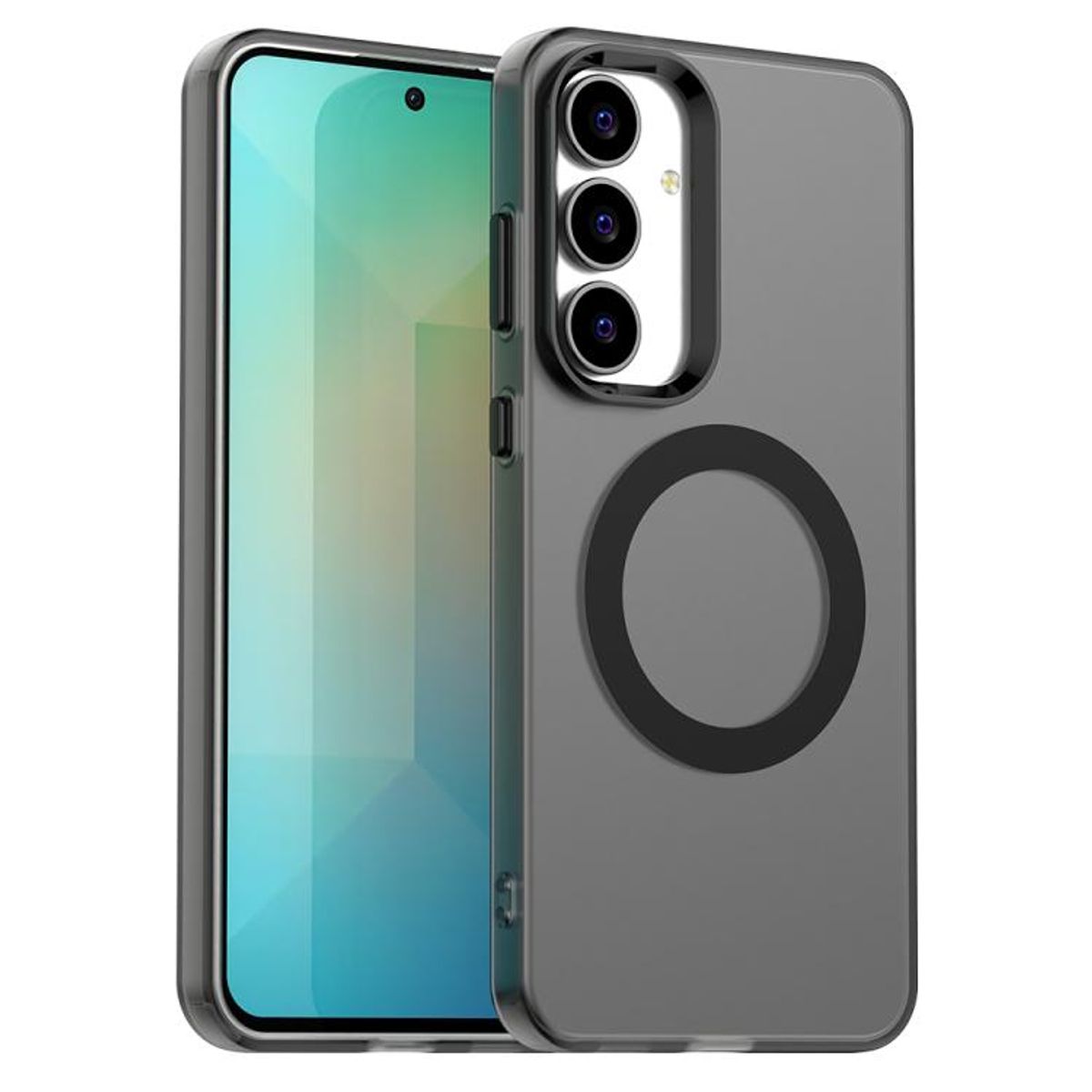 GENERICO - Carcasa para Samsung S25 FE Compatible Carga Magnética Mate - Negro