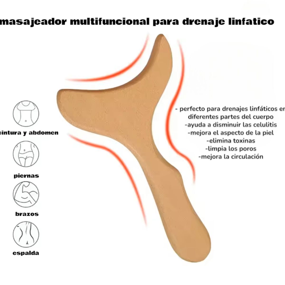 GENERICO - Masajeador Anti Celulitis Relajación Dreanaje Linfatico
