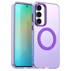 GENERICO - Carcasa para Samsung S25 FE Compatible Carga Magnética Mate - Lila