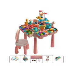 OEM - JUEGO MULTIFUNCIONAL DE MESA Y SILLAS DE BLOQUES DE CONSTRUCCION