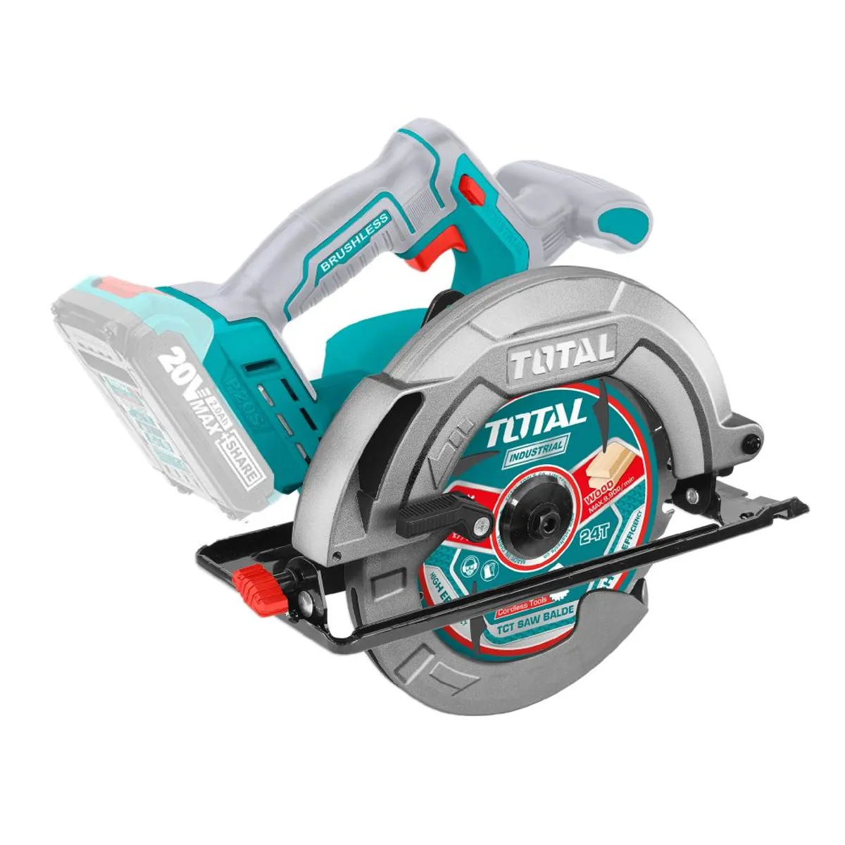 TOTAL TOOLS - SIERRA CIRCULAR 7 14 20V TOTAL TSLI18513-7 1BAT 5A+CARG