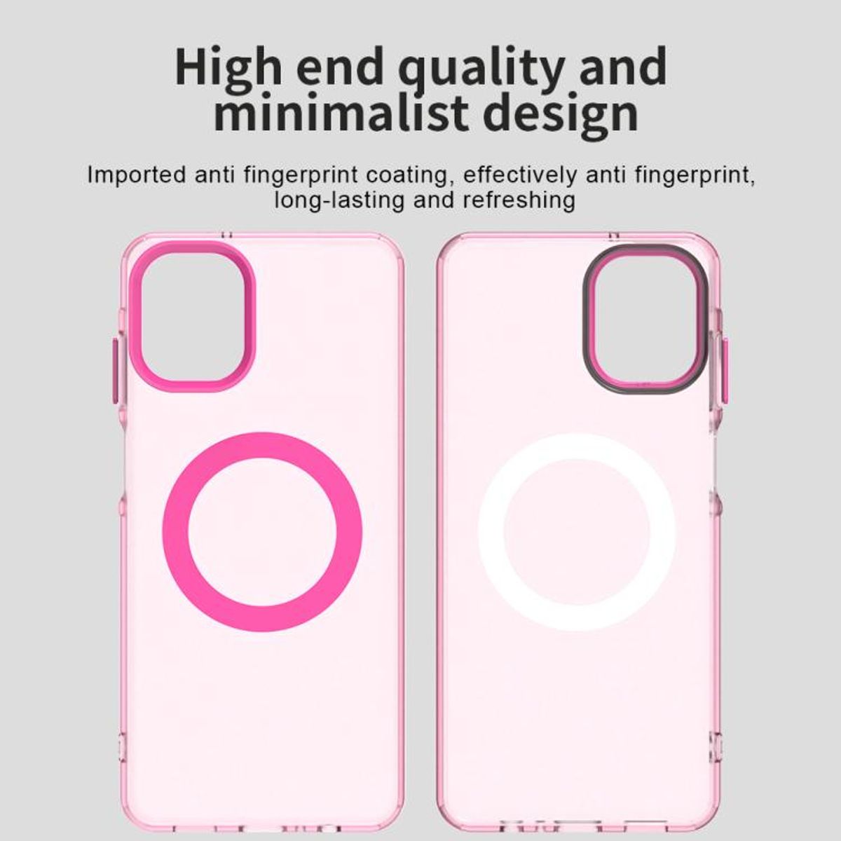 GENERICO - Carcasa para Samsung A07 Compatible Carga Magnética Mate - Rosa