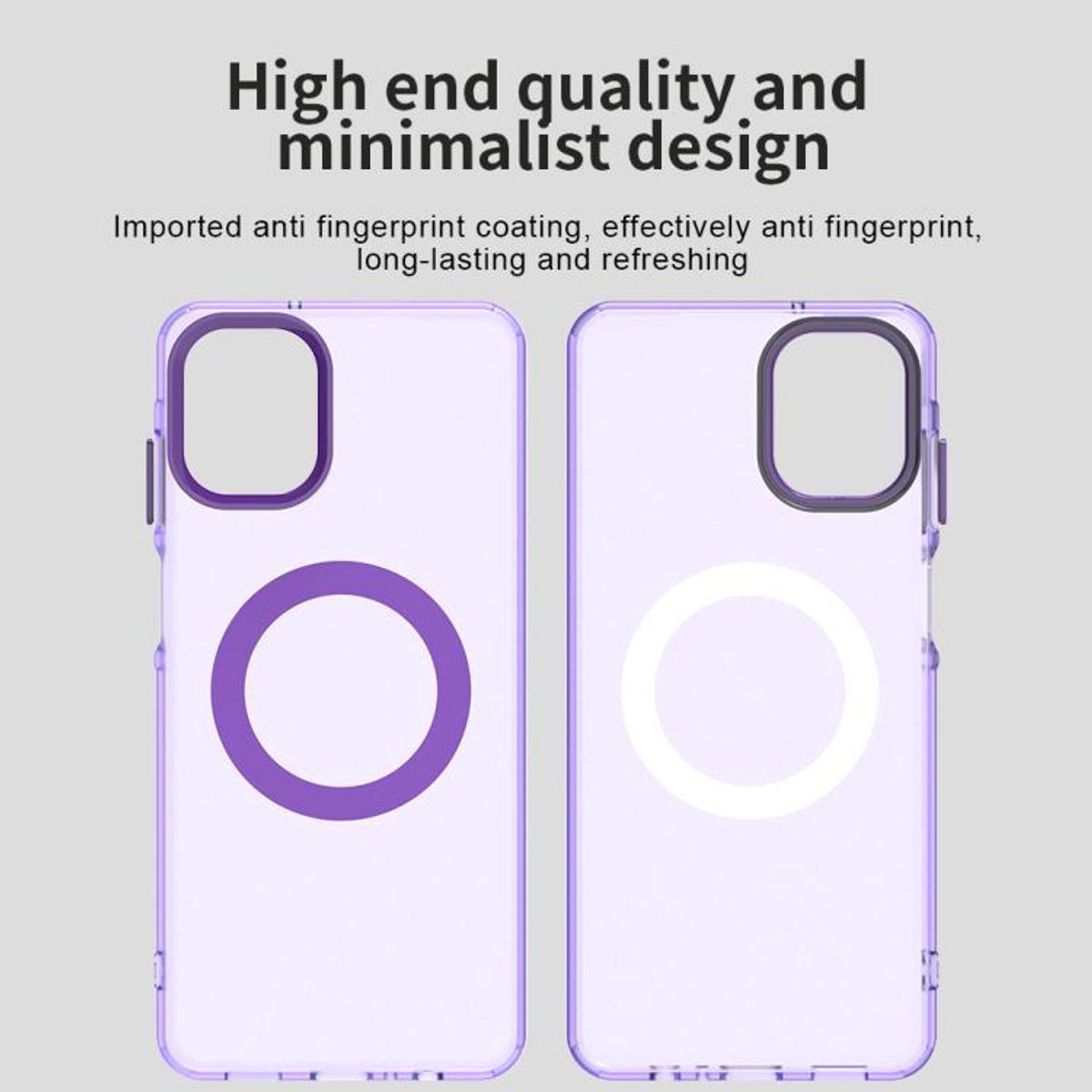 GENERICO - Carcasa para Samsung A07 Compatible Carga Magnética Mate - Lila