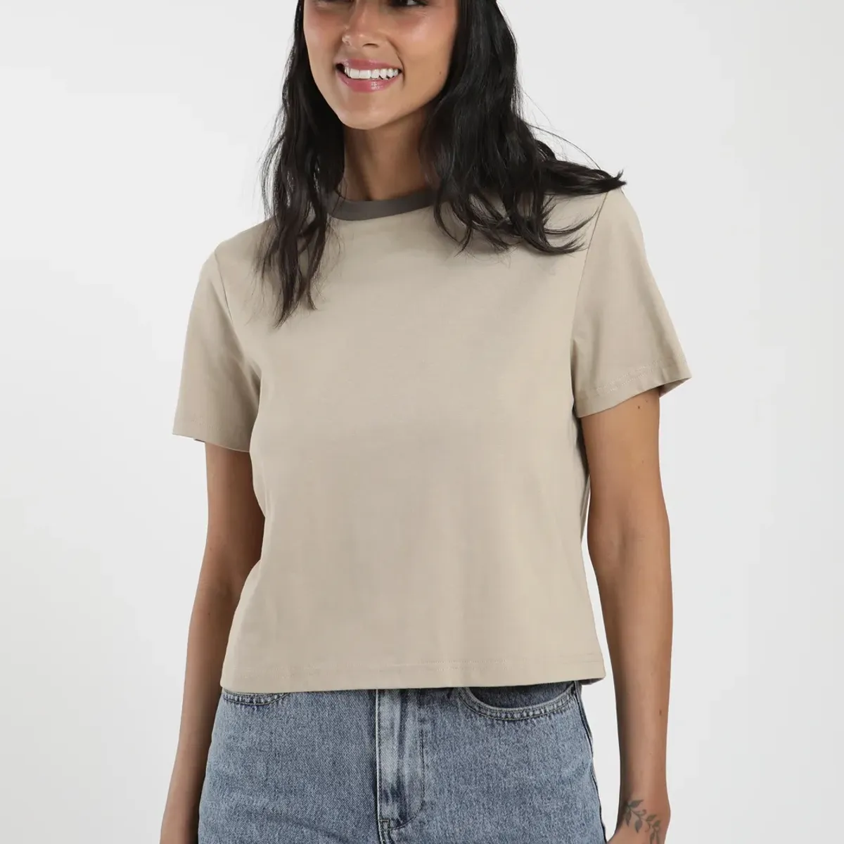 FROENS - Polera Round Mujer Froens - Algodón Organico
