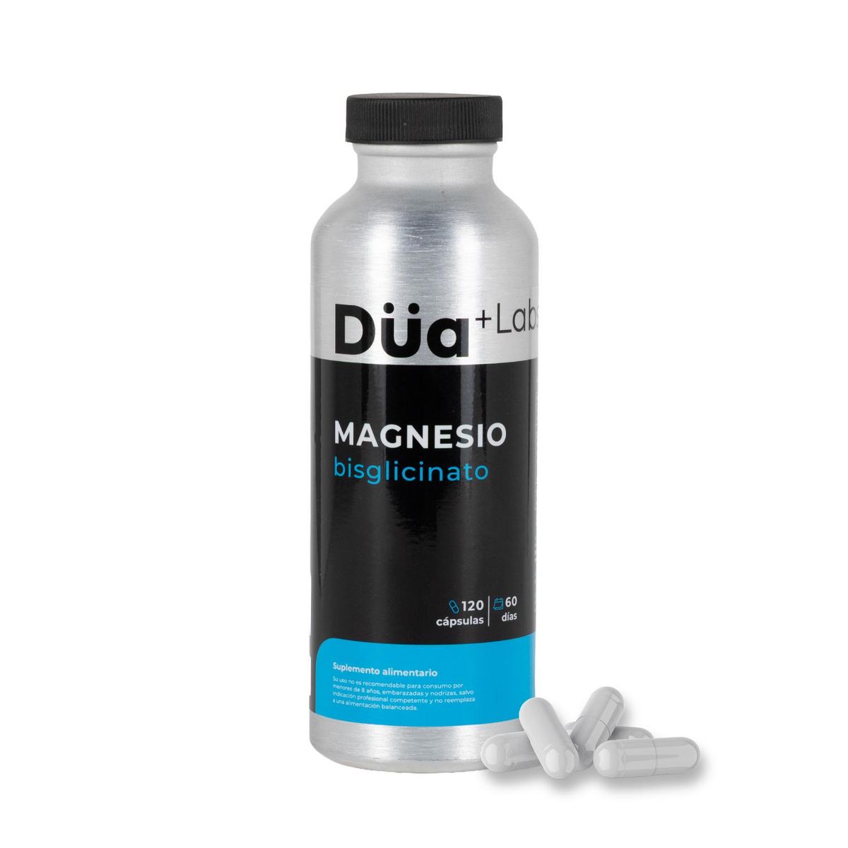 DUA LABS - Magnesio Bisglicinato Düa Labs® 120 Cápsulas Para 60 días