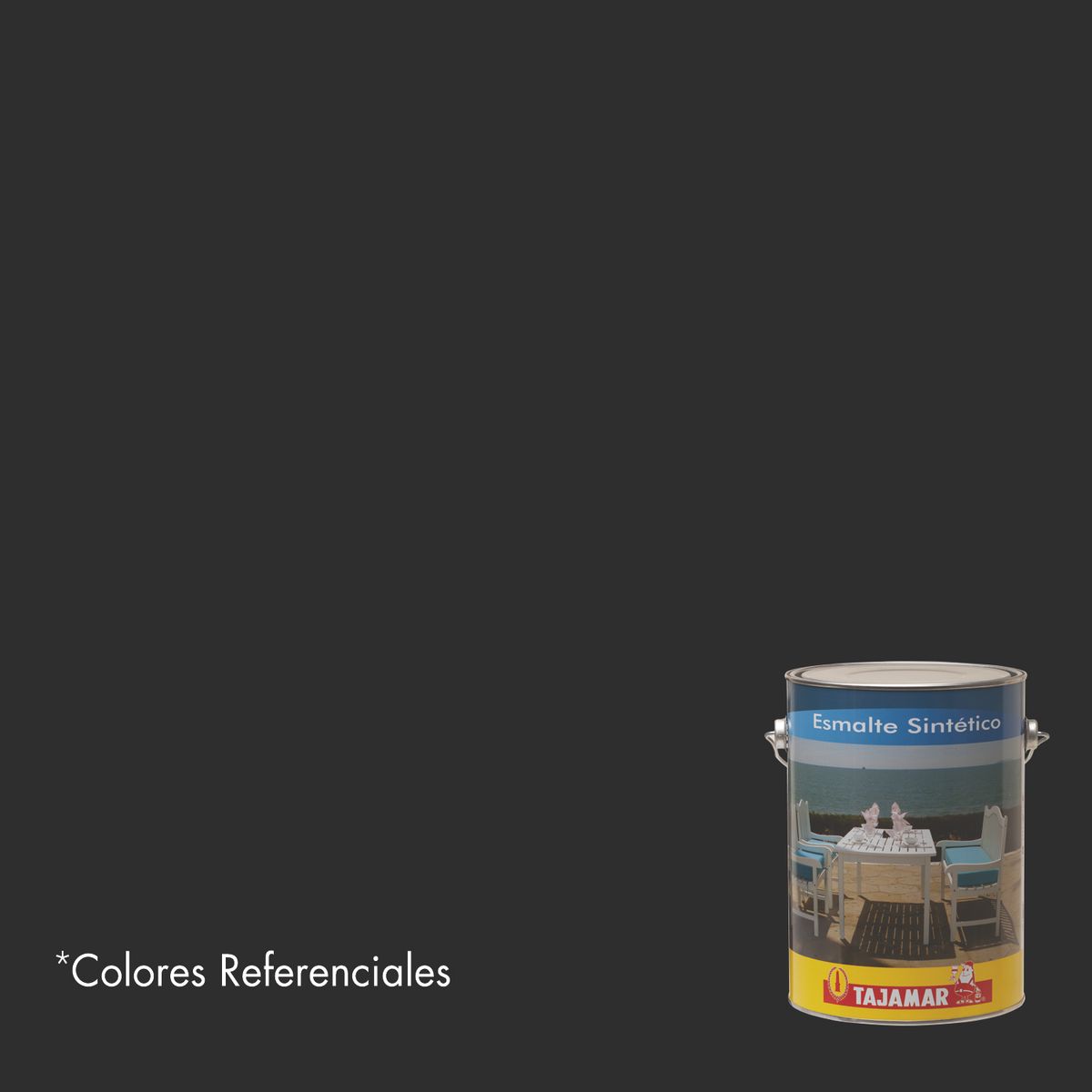 TAJAMAR - Esmalte Sintético Negro Tajamar Galón
