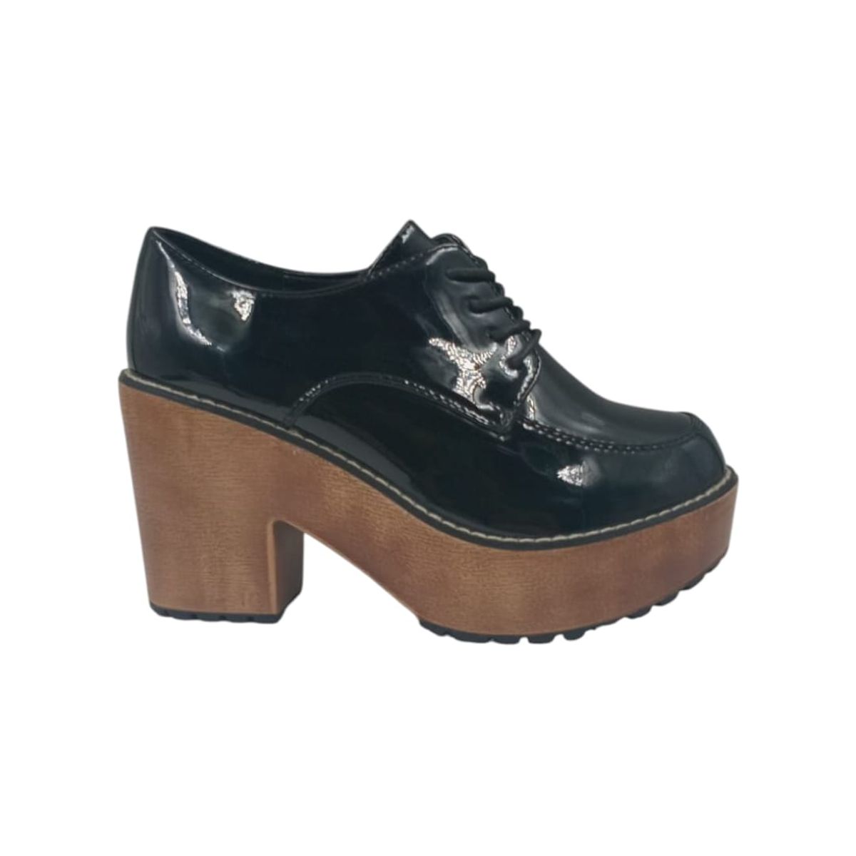 HERIEL - Zapato Negro Plataforma Mujer