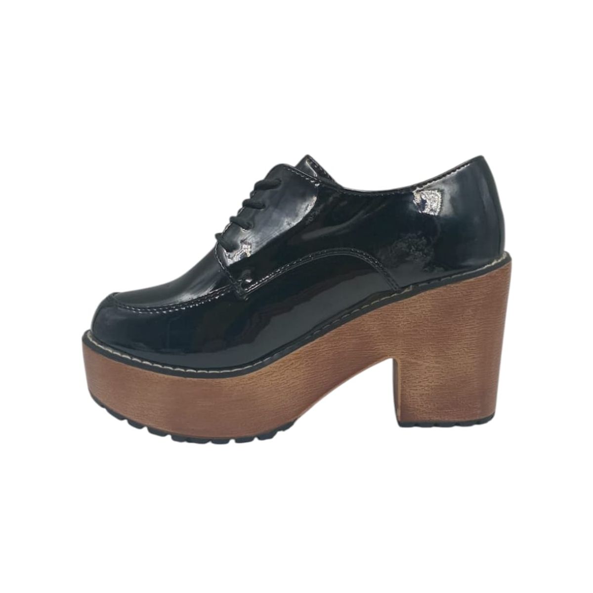 HERIEL - Zapato Negro Plataforma Mujer