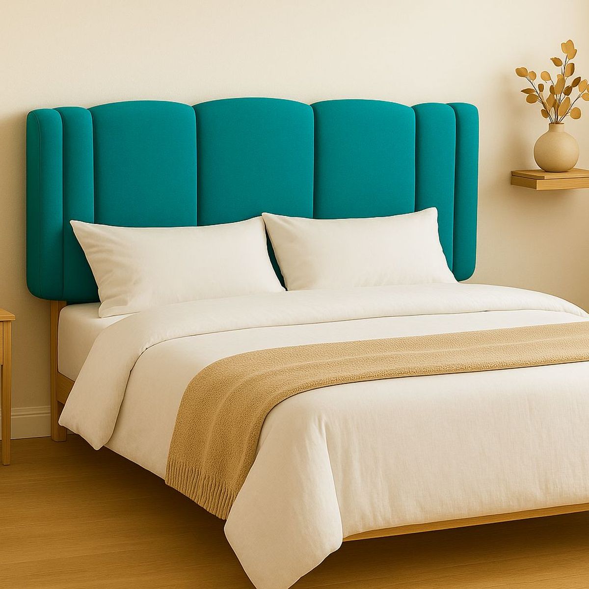 GENERICO - Respaldo 2 Plazas Ejecutivo Turquesa Lino