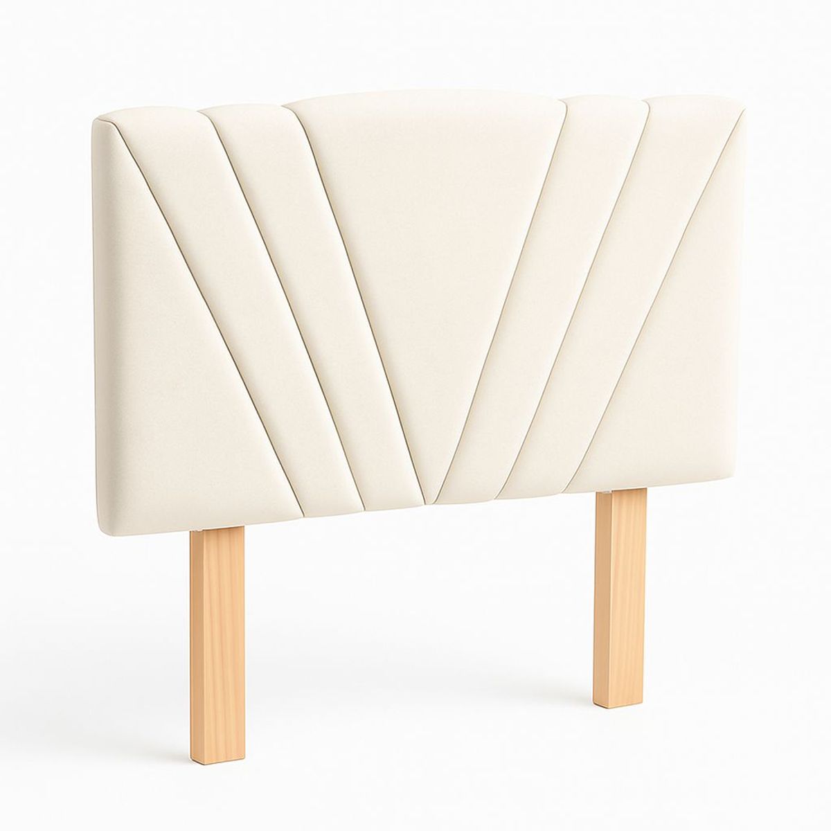 GENERICO - Respaldo 2 Plazas Tubular en V Crudo Lino