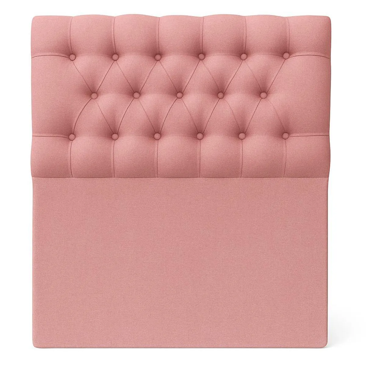 GENERICO - Respaldo De Cama 1.5 Plazas Fucsia Capitone Lino