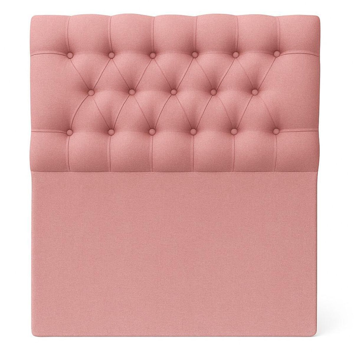 GENERICO - Respaldo De Cama 1.5 Plazas Fucsia Capitone Lino