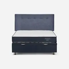 ROSEN - Boxet Upline 2 Plazas 150x200 cm + Respaldo New Bennet Denim