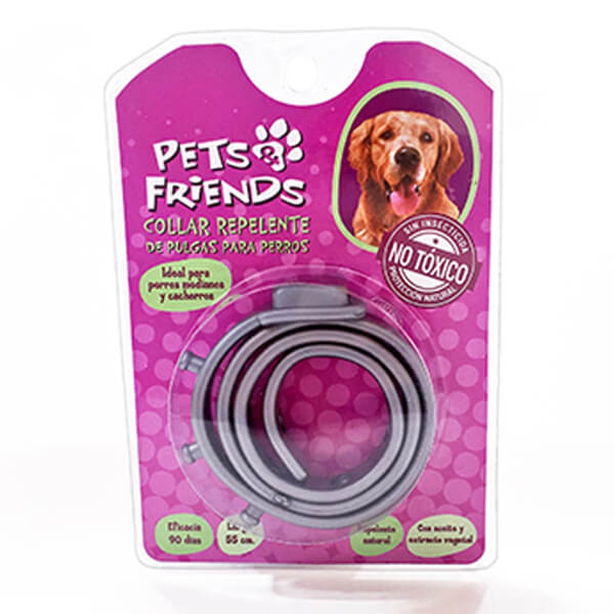PETS AND FRIENDS - Collar Repelente Antipulgas para Perros Pets&friends