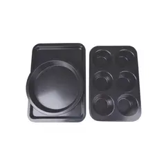 ROICHEN - Set Repostería 3 pzs Negro Magnolia