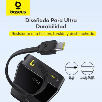 Imagen 2 del producto Batería Externa Power Bank 20000 mAh 22.5W Con Cable USB-C