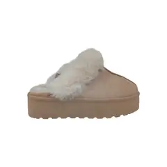 HERIEL - Pantufla Beige Chiporro Mujer