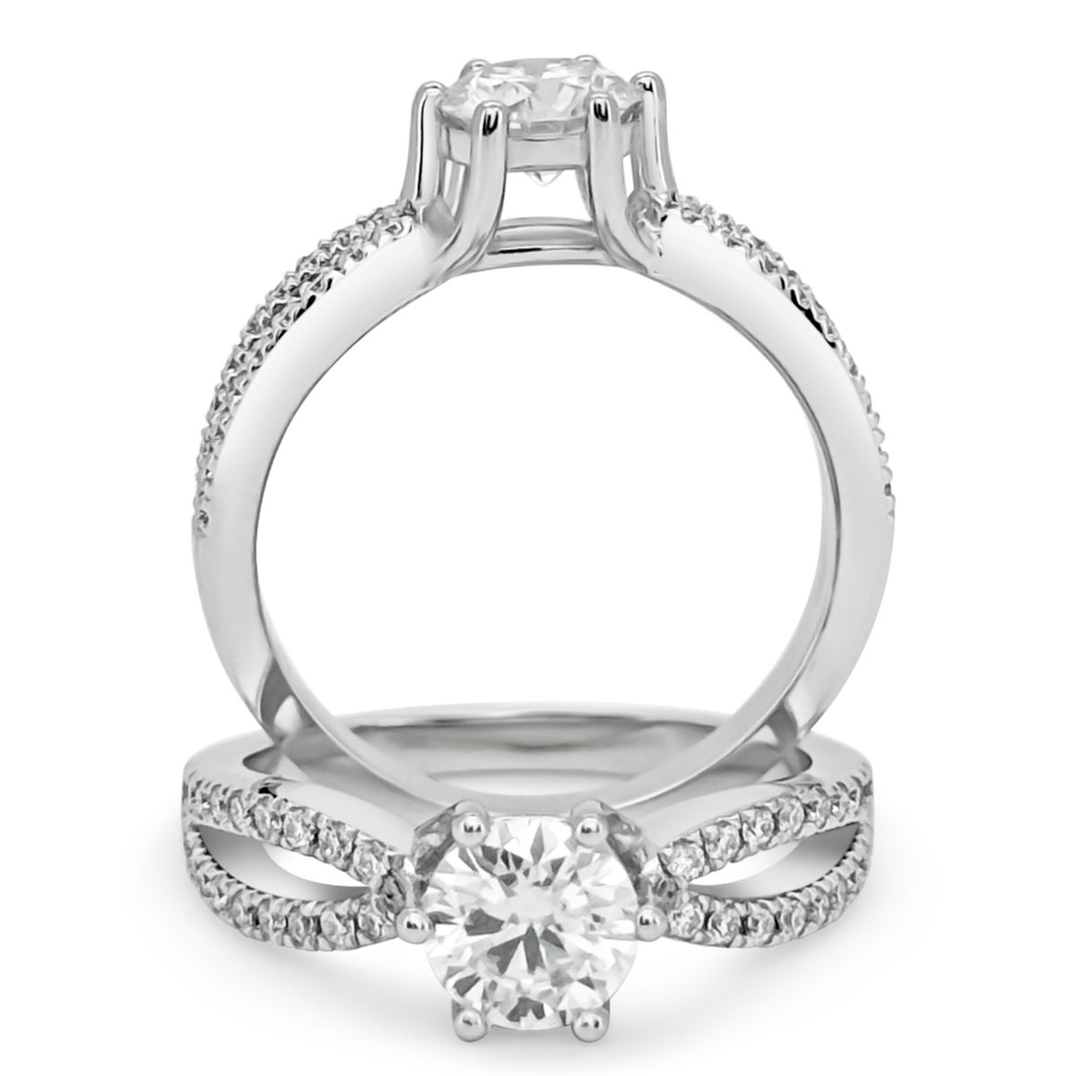 BOOMZAIR - Anillo de compromiso INFINITY SPLIT