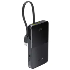 BASEUS - Batería Externa Power Bank 10000 mAh 22.5W con Pantalla y Cable Integrado