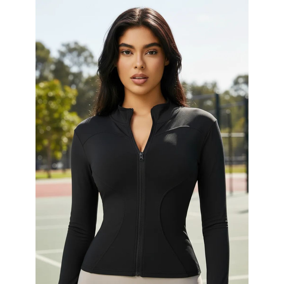 LOOK SHOP - Chaqueta Deportiva Yoga Mujer. Ajustada Compresión Viral 9014