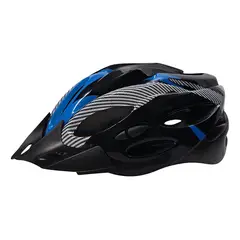 IMPORTCLICK - Casco Azul Bicicleta Profesional Full Seguridad Luz