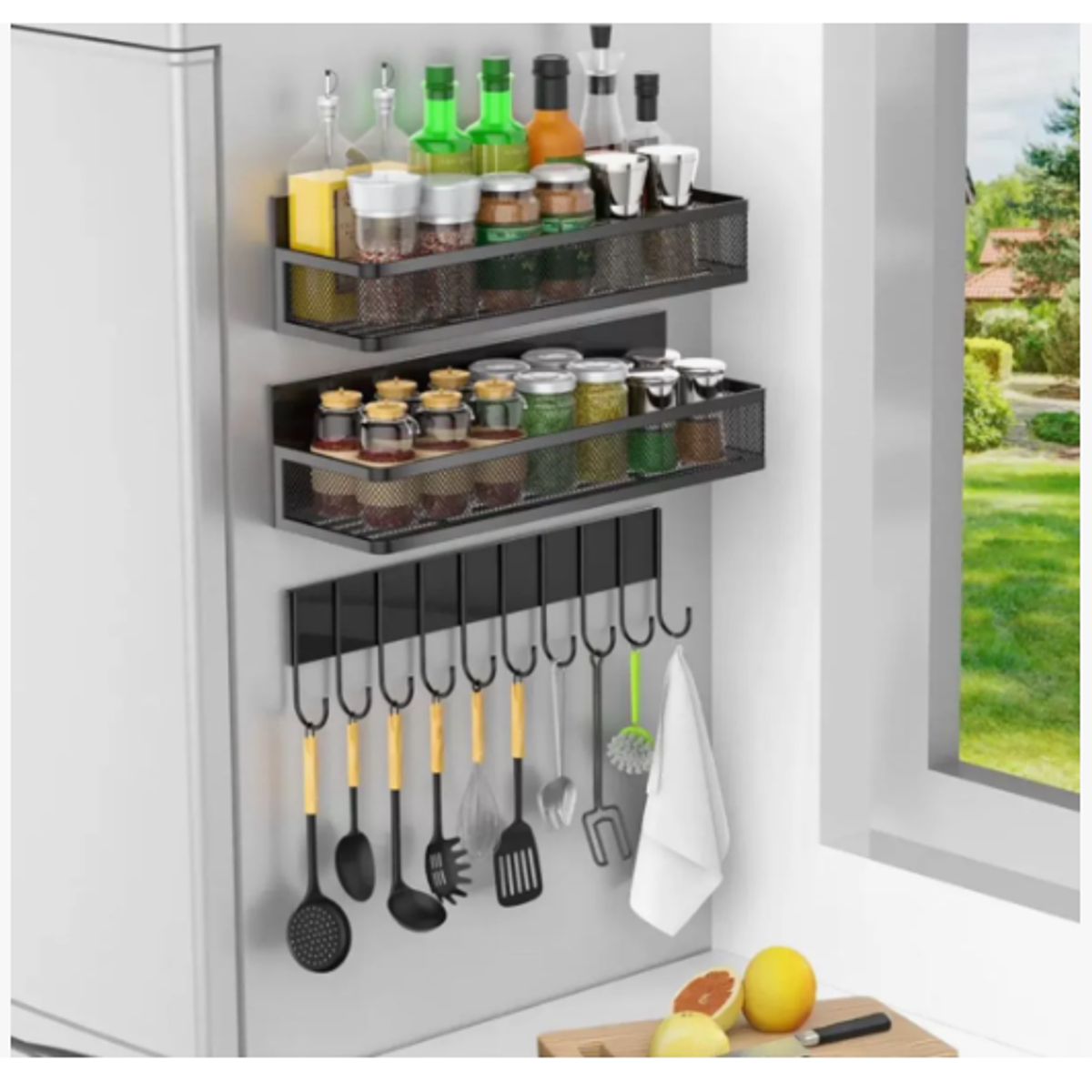 GENERICO - Kit 3 Estante De Almacenamiento Magnético Multifuncional