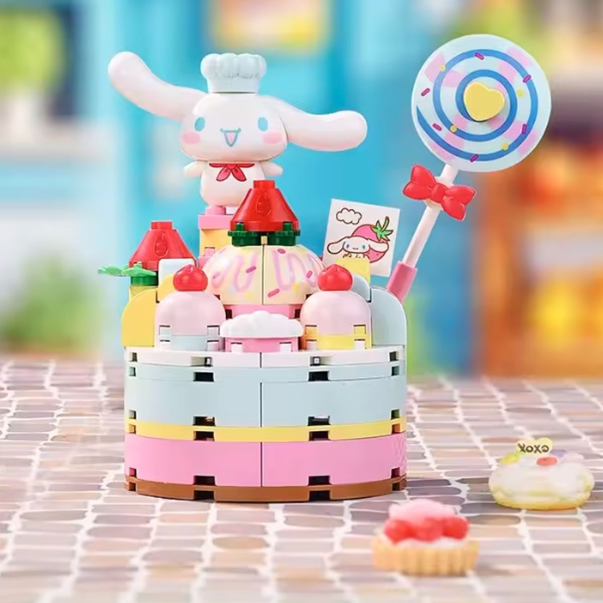 GENERICO - Figura Sorpresa Armable Cinnamoroll Edicion Frutilla