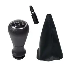GENERICO - Palanca Cambios Pomo Con Cofia Compatible con Peugeot y Citroen