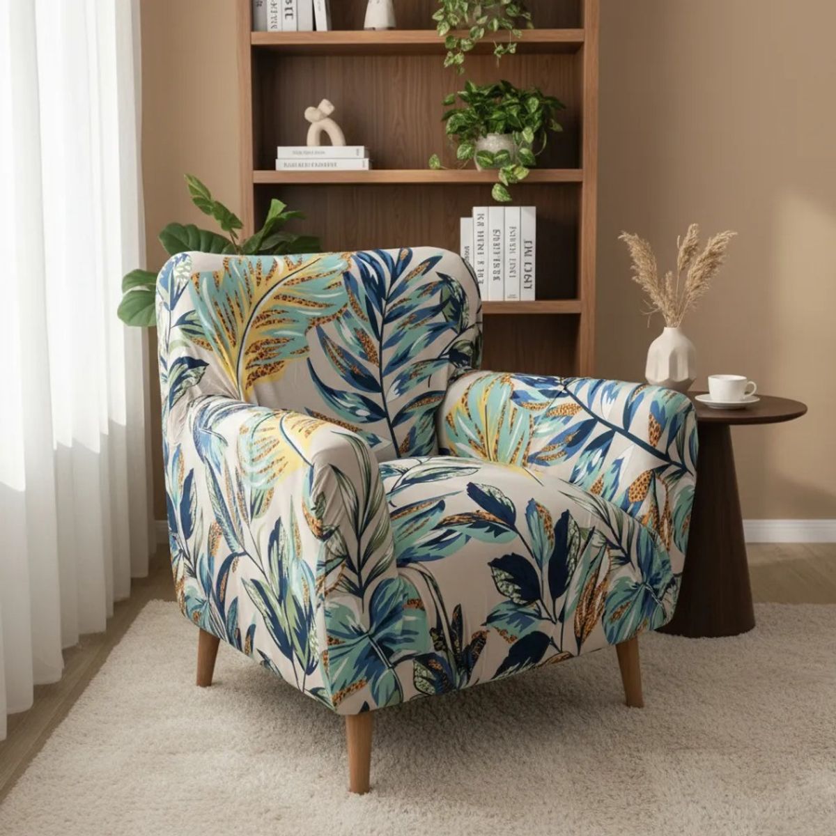 TODOHOGAR SANTIAGO DE CHILE - Funda de sofá estampada de 1 cuerpo - Diseño Ramas