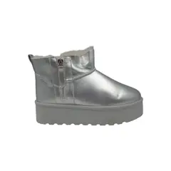 HERIEL - Bota Plateada Impermeable Mujer