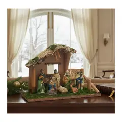 EKOL TACTICA MILITAR - Pesebres Navideños De Madera Nacimiento Hogar Navidad 2025
