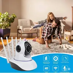 MOVI - CAMARA SEGURIDAD IP WIFI HD MOTORIZADA VISION NOCTURNA 360º 5 antenas Profesional