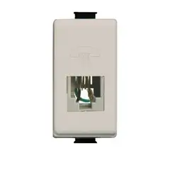 BTICINO - Modulo Rj11 Telefonico Beige Matix