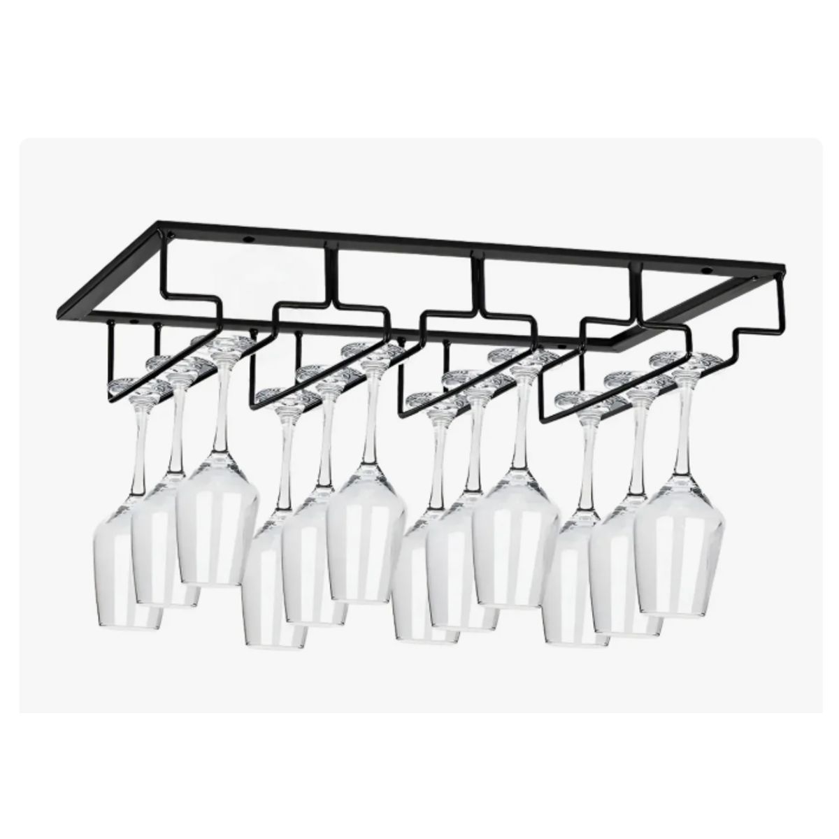 GENERICO - Colgador Copas Metal Bar Premium Organización Soporte Vinos