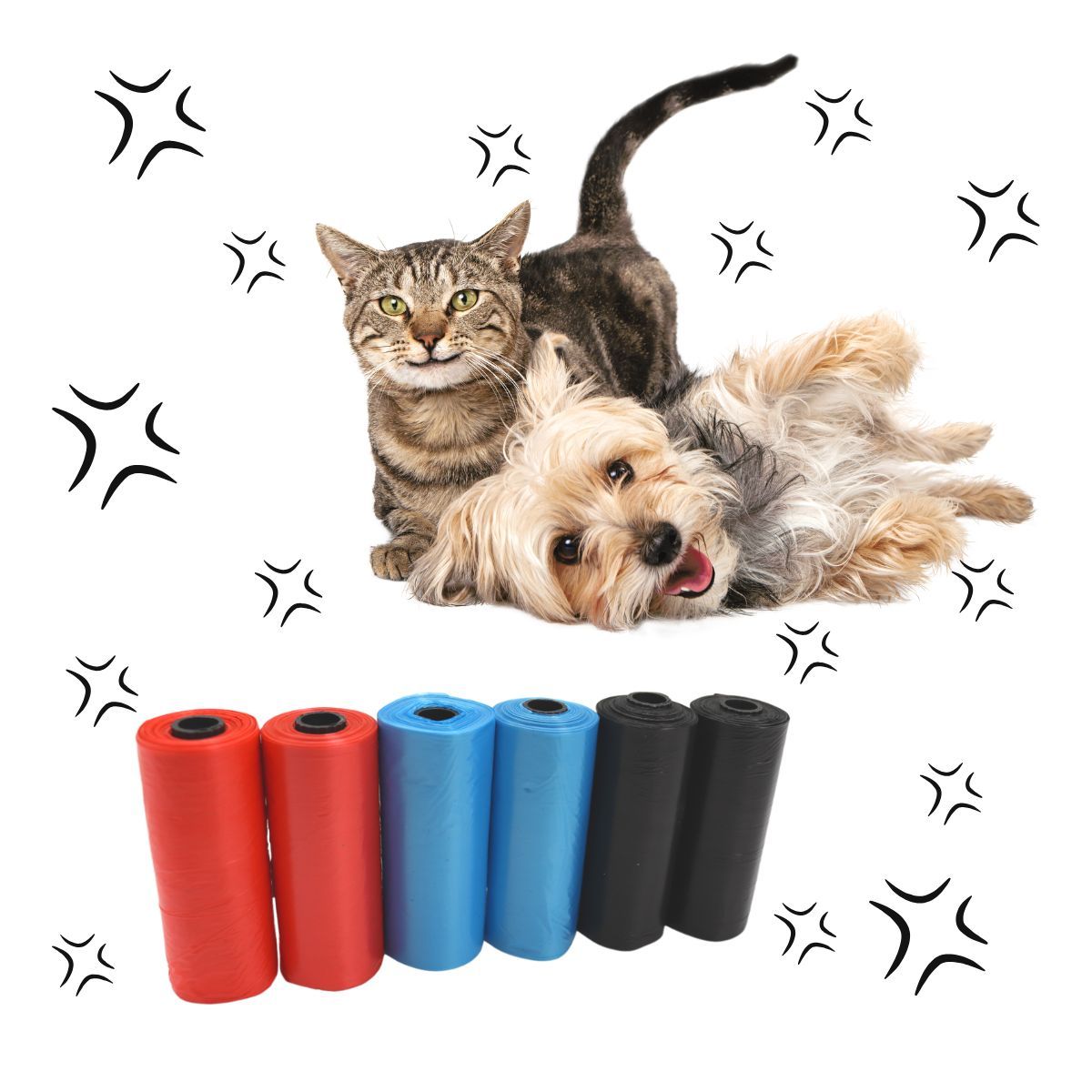 GENERICO - Repuesto De Bolsas Para Fecas De Mascota Pack x6